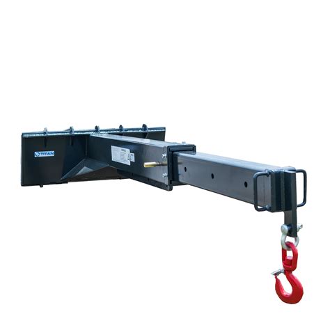 jib arm attachment for skid steer|adjustable skid steer crane jib.